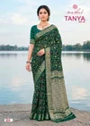 Tanya Vol 3 By Kashvi Dull Moss Viscose Border Saree
